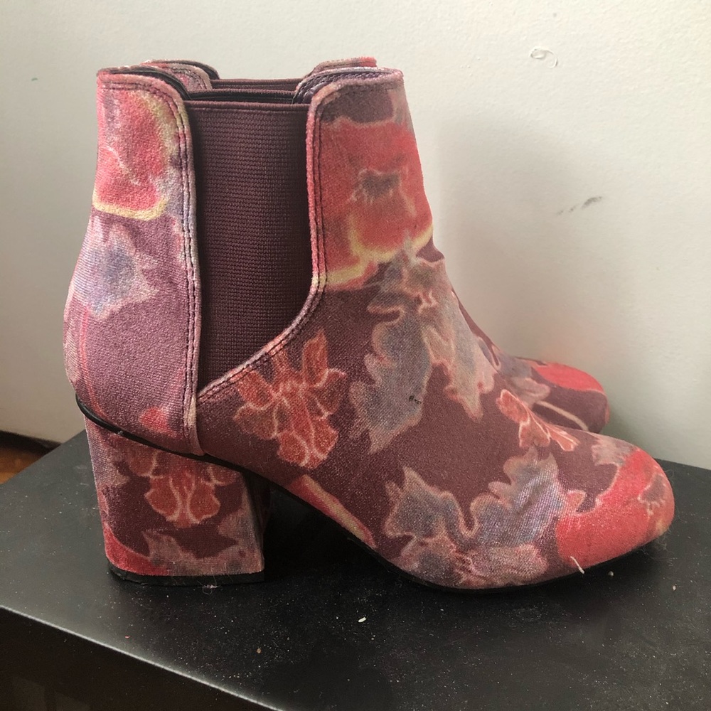 DSW floral booties